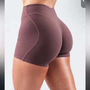 Alphalete Women's Athletic Shorts - Brown